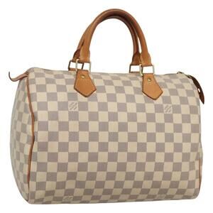 LOUIS VUITTON Damier Azur Speedy 30 Hand Bag N41533